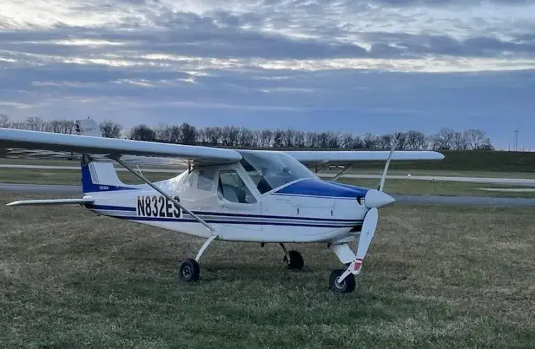 Dayton Aviation Services Tecnam P92 light sport aircraft on the ramp