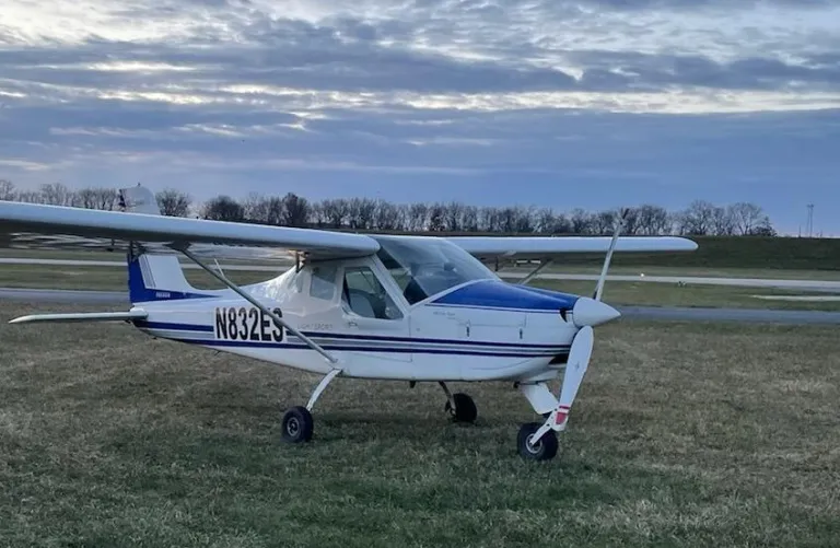 Dayton Aviation Services Tecnam P92 sport pilot training airplane on the ramp
